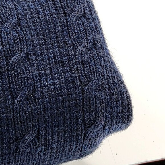 Banana Republic Navy Blue Cable Knit Pullover Sweater Size L - Picture 5 of 10